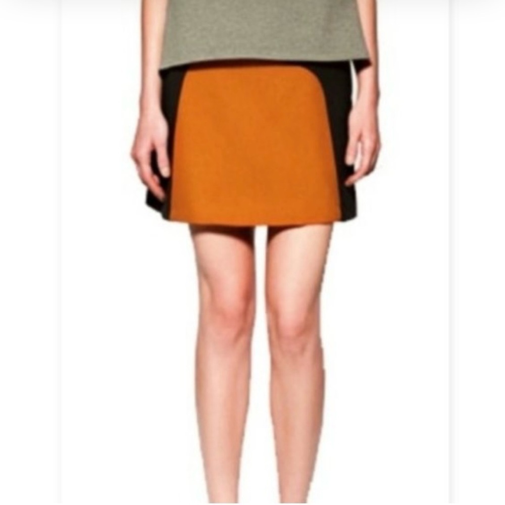 Stylish Orange and Black Women's Skirt